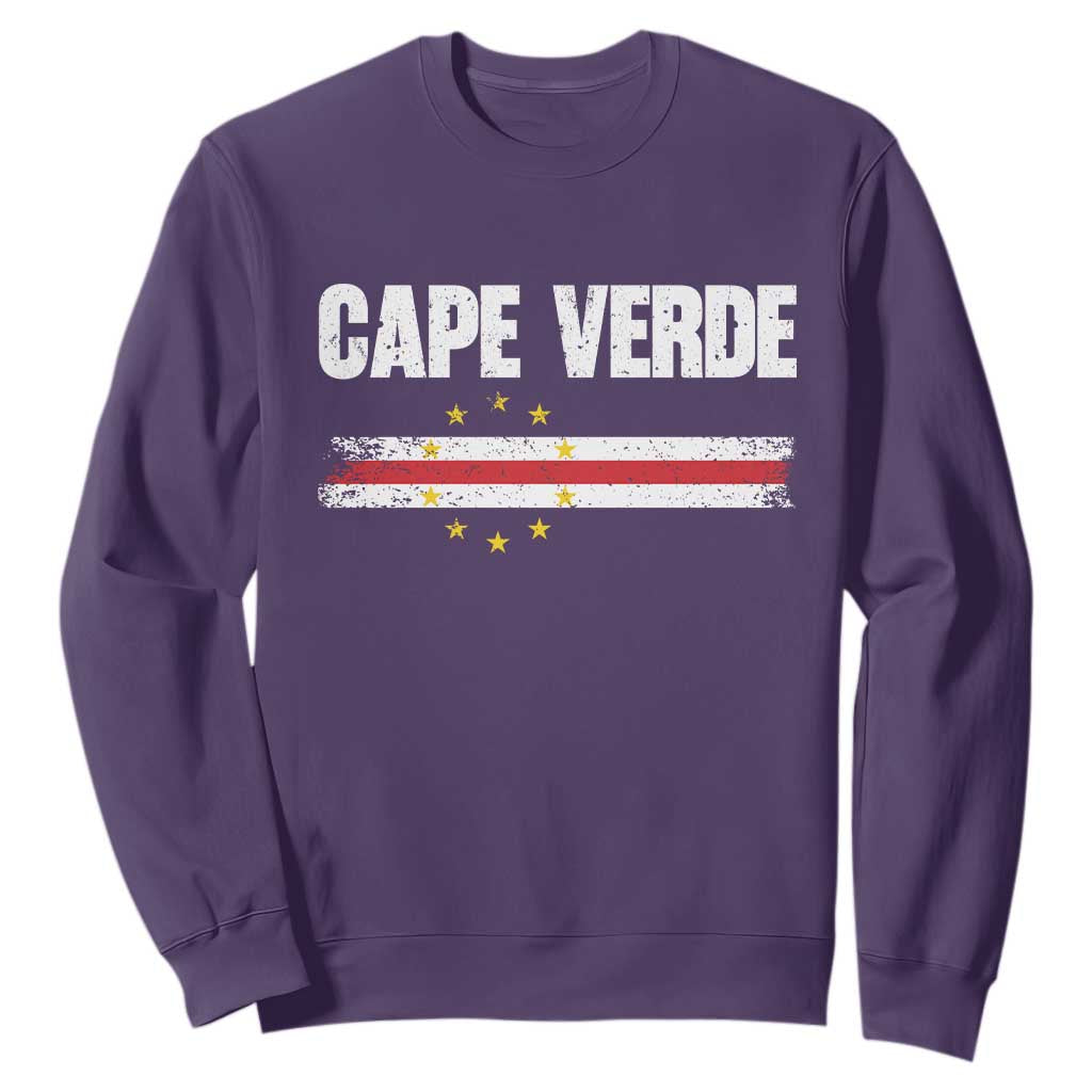 Cape Verde Pride Vintage Cape Verdean Flag 10 Stars Sweatshirt