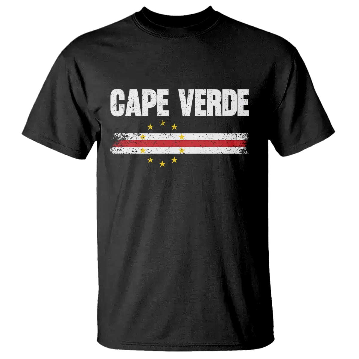 Cape Verde Pride Vintage Cape Verdean Flag 10 Stars T Shirt