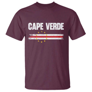 Cape Verde Pride Vintage Cape Verdean Flag 10 Stars T Shirt