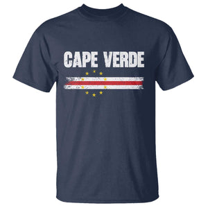 Cape Verde Pride Vintage Cape Verdean Flag 10 Stars T Shirt