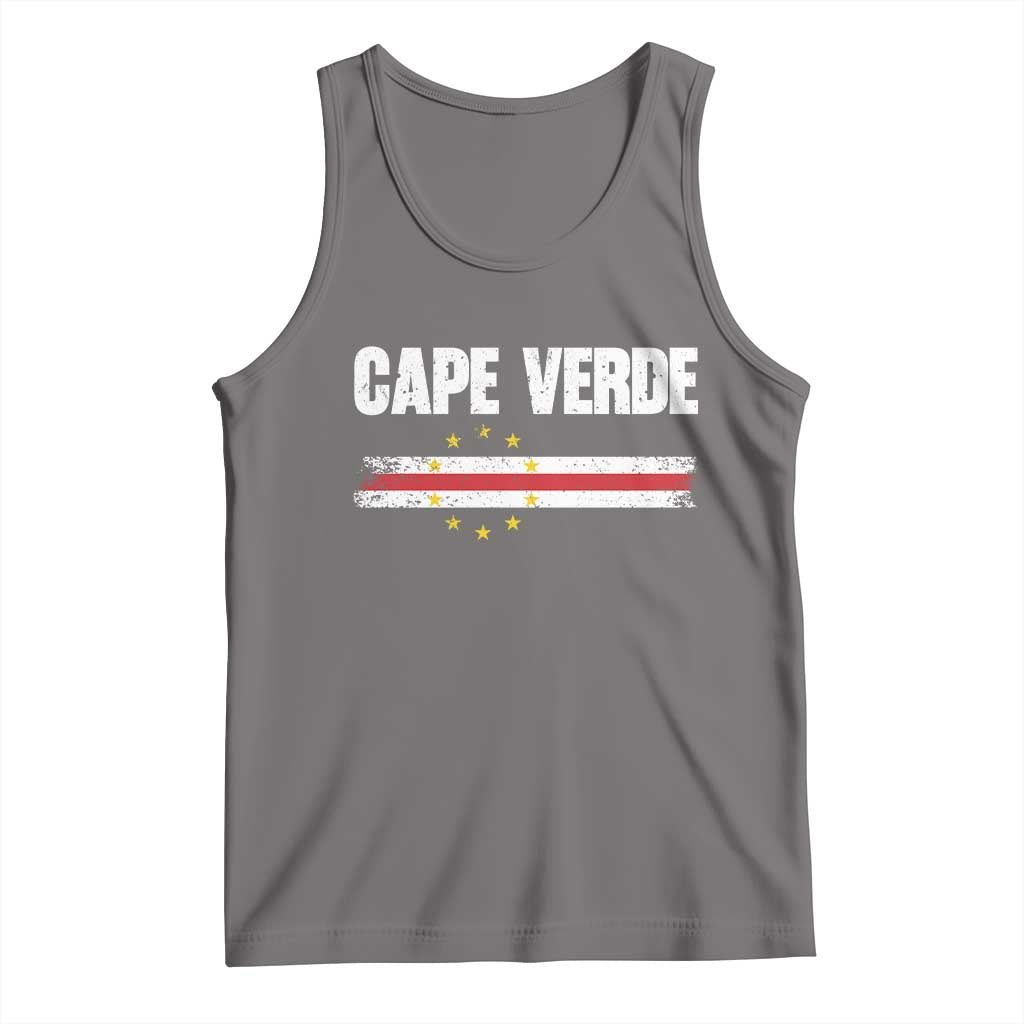 Cape Verde Pride Vintage Cape Verdean Flag 10 Stars Tank Top