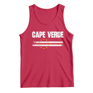 Cape Verde Pride Vintage Cape Verdean Flag 10 Stars Tank Top