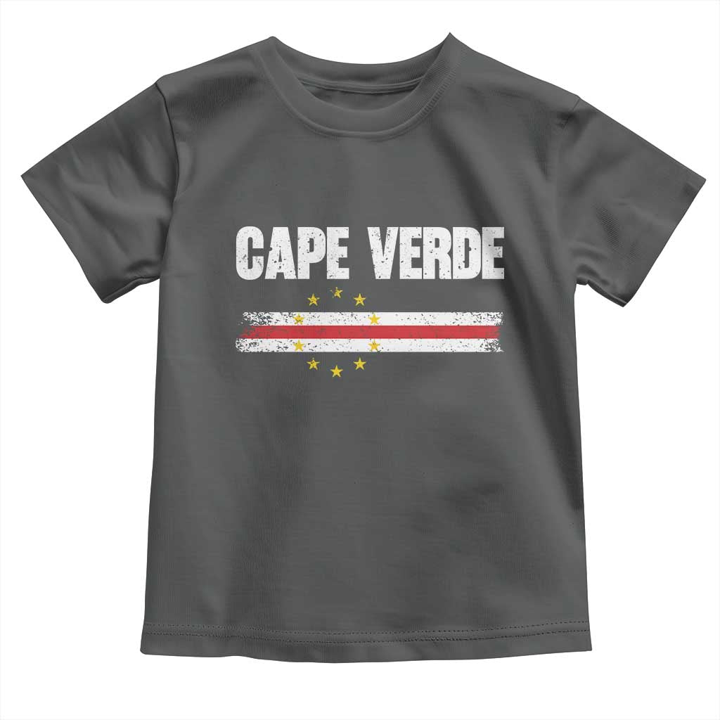 Cape Verde Pride Vintage Cape Verdean Flag 10 Stars Toddler T Shirt