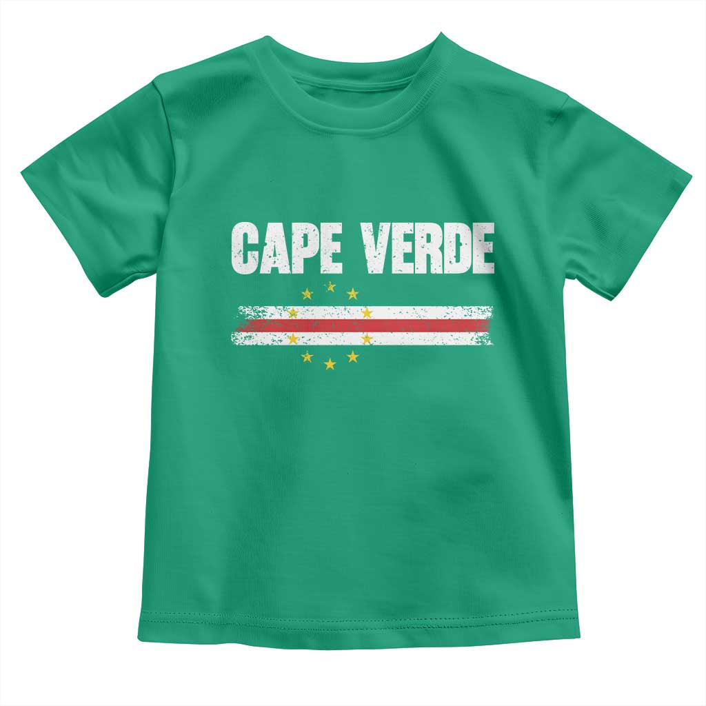Cape Verde Pride Vintage Cape Verdean Flag 10 Stars Toddler T Shirt