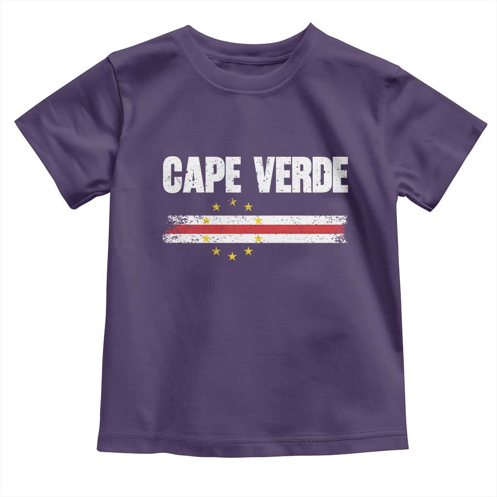 Cape Verde Pride Vintage Cape Verdean Flag 10 Stars Toddler T Shirt