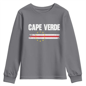 Cape Verde Pride Vintage Cape Verdean Flag 10 Stars Youth Sweatshirt