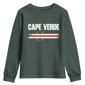 Cape Verde Pride Vintage Cape Verdean Flag 10 Stars Youth Sweatshirt