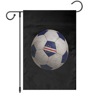 Cabo Verde Football Vintage Soccer Ball Graphic Garden Flag