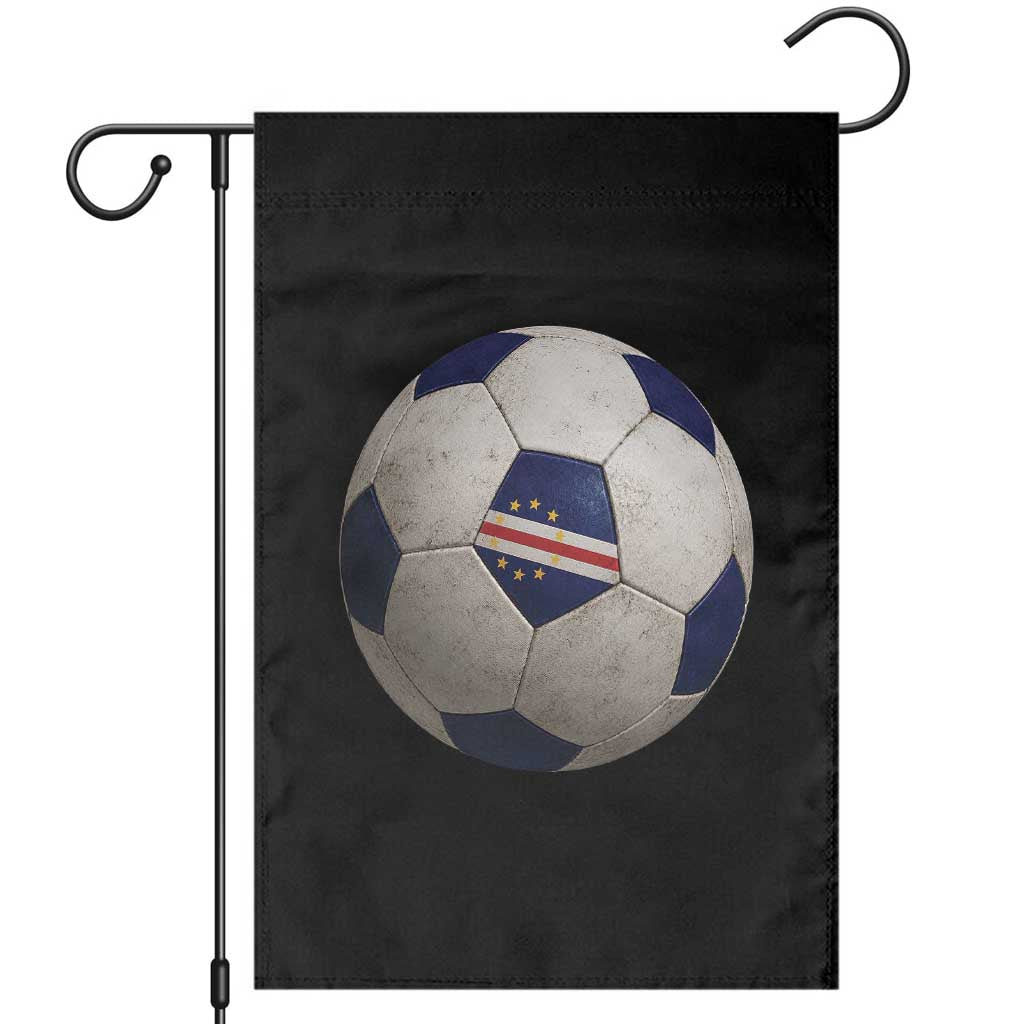 Cabo Verde Football Vintage Soccer Ball Graphic Garden Flag TS11 Black Print Your Wear