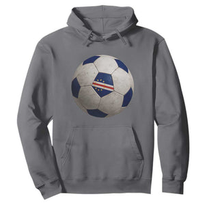 Cabo Verde Football Vintage Soccer Ball Graphic Hoodie