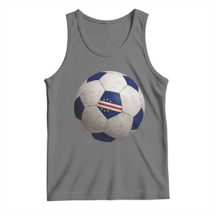 Cabo Verde Football Vintage Soccer Ball Graphic Tank Top