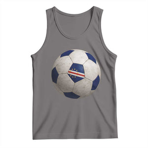 Cabo Verde Football Vintage Soccer Ball Graphic Tank Top