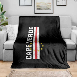 Cabo Verde Pride Vintage Jersey Cape Verdean Flag Throw Blanket
