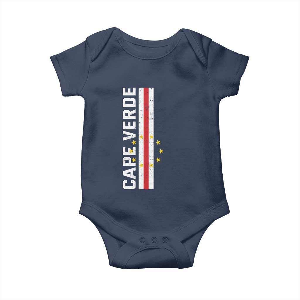 Cabo Verde Pride Vintage Jersey Cape Verdean Flag Baby Onesie