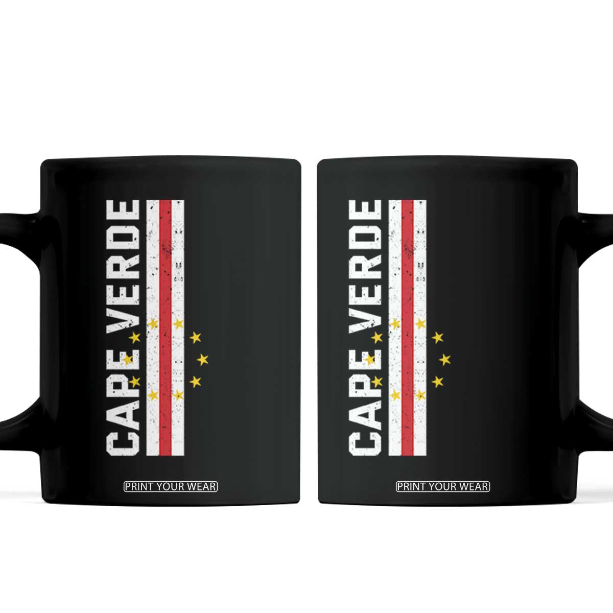 Cabo Verde Pride Vintage Jersey Cape Verdean Flag Coffee Mug