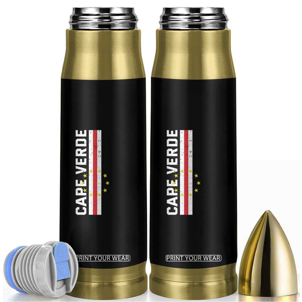 Cabo Verde Pride Vintage Jersey Cape Verdean Flag Bullet Tumbler