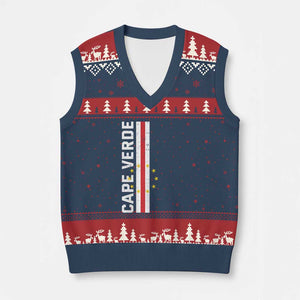 Cabo Verde Pride Vintage Jersey Cape Verdean Flag V-Neck Knit Sweater Vest