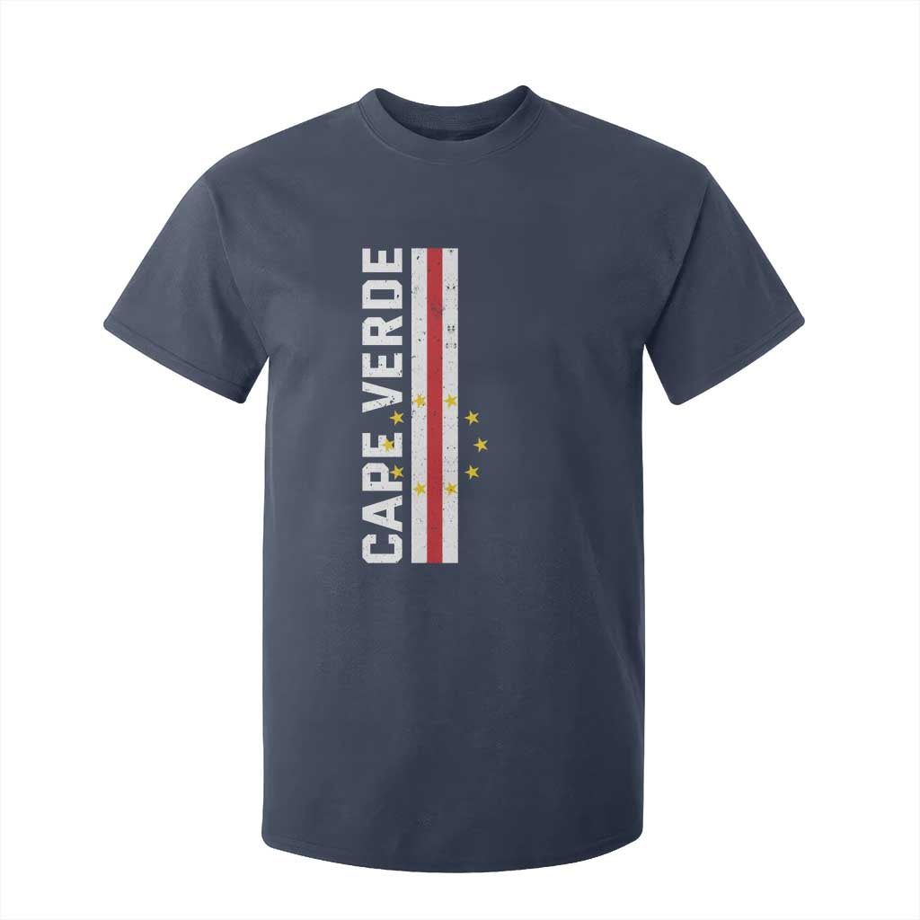 Cabo Verde Pride Vintage Jersey Cape Verdean Flag T Shirt For Kid