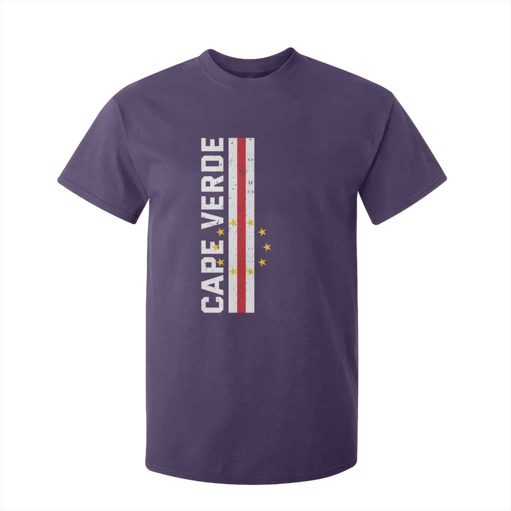 Cabo Verde Pride Vintage Jersey Cape Verdean Flag T Shirt For Kid