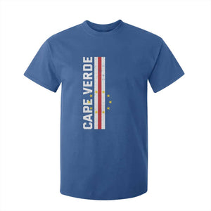 Cabo Verde Pride Vintage Jersey Cape Verdean Flag T Shirt For Kid