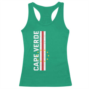 Cabo Verde Pride Vintage Jersey Cape Verdean Flag Racerback Tank Top