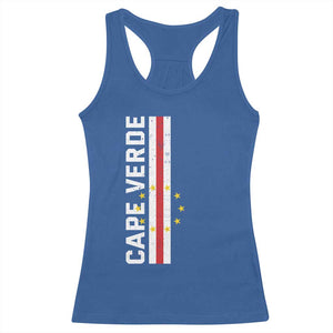 Cabo Verde Pride Vintage Jersey Cape Verdean Flag Racerback Tank Top
