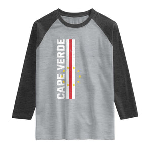 Cabo Verde Pride Vintage Jersey Cape Verdean Flag Raglan Shirt