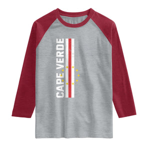 Cabo Verde Pride Vintage Jersey Cape Verdean Flag Raglan Shirt