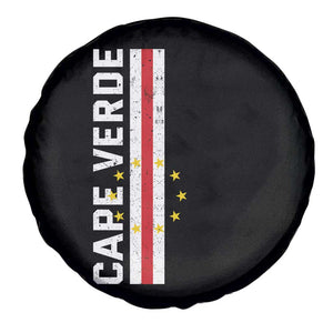 Cabo Verde Pride Vintage Jersey Cape Verdean Flag Spare Tire Cover
