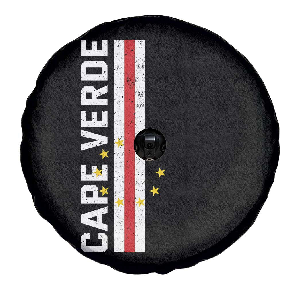 Cabo Verde Pride Vintage Jersey Cape Verdean Flag Spare Tire Cover