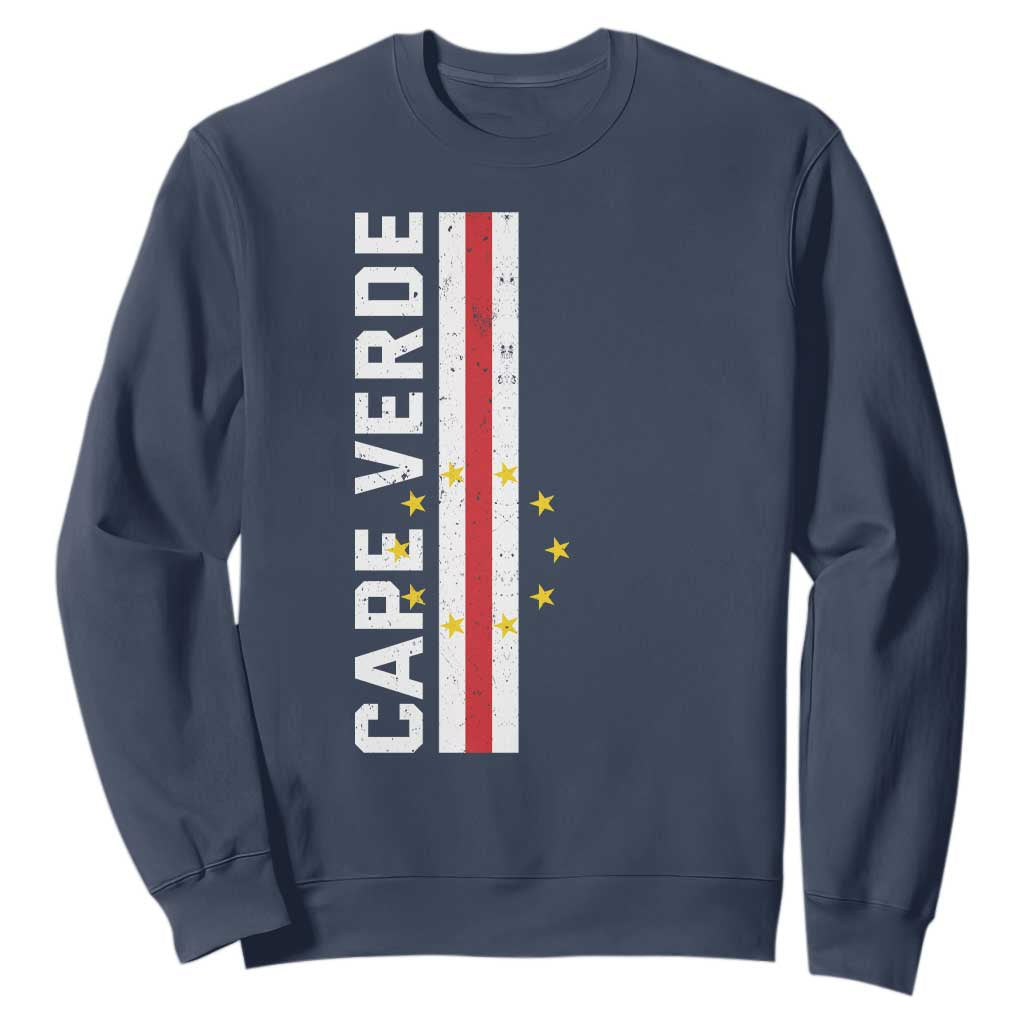 Cabo Verde Pride Vintage Jersey Cape Verdean Flag Sweatshirt