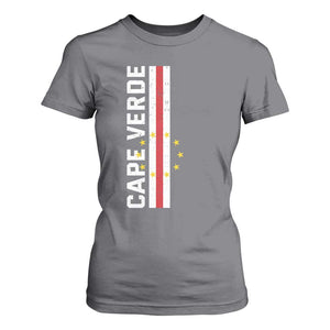 Cabo Verde Pride Vintage Jersey Cape Verdean Flag T Shirt For Women