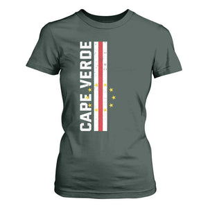 Cabo Verde Pride Vintage Jersey Cape Verdean Flag T Shirt For Women