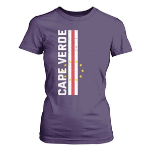 Cabo Verde Pride Vintage Jersey Cape Verdean Flag T Shirt For Women