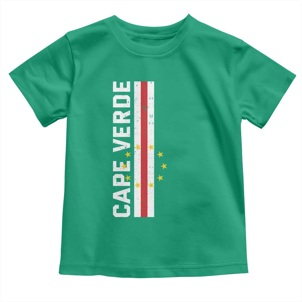 Cabo Verde Pride Vintage Jersey Cape Verdean Flag Toddler T Shirt