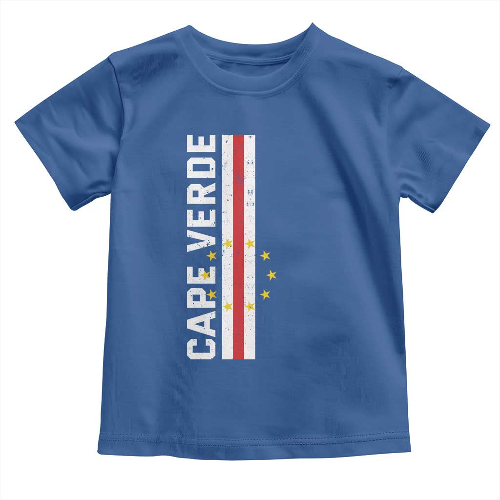 Cabo Verde Pride Vintage Jersey Cape Verdean Flag Toddler T Shirt