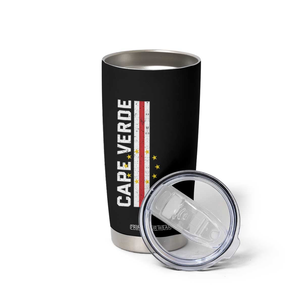 Cabo Verde Pride Vintage Jersey Cape Verdean Flag Tumbler Cup