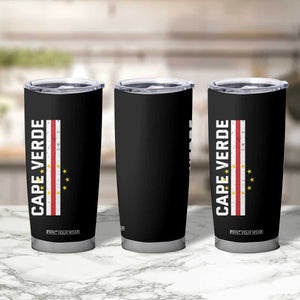 Cabo Verde Pride Vintage Jersey Cape Verdean Flag Tumbler Cup