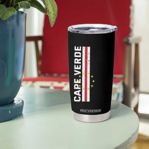 Cabo Verde Pride Vintage Jersey Cape Verdean Flag Tumbler Cup