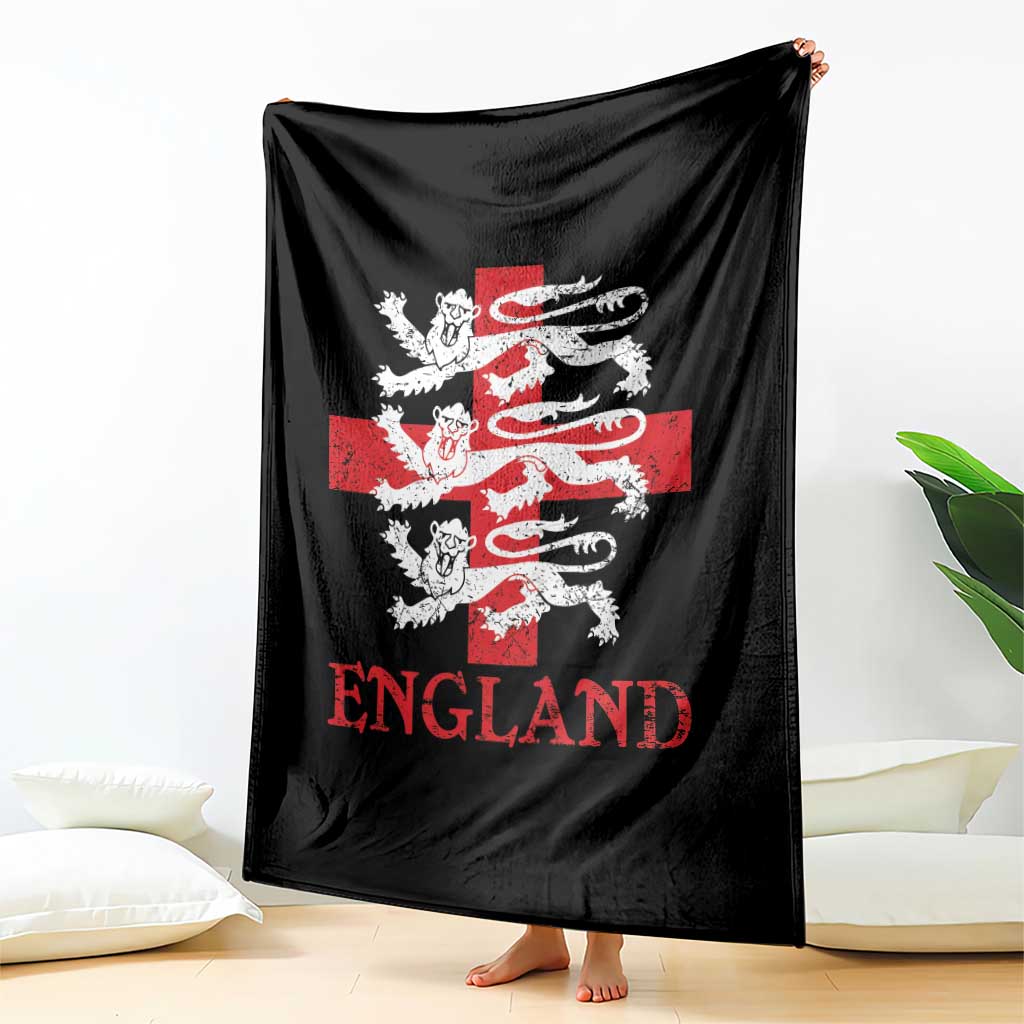England Three Lions Symbol English Pride Souvenir Throw Blanket