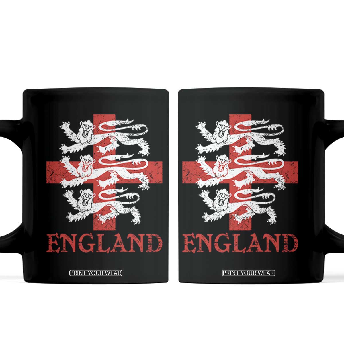 England Three Lions Symbol English Pride Souvenir Coffee Mug
