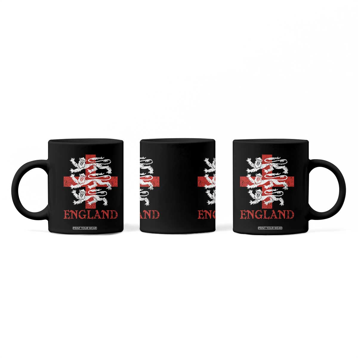 England Three Lions Symbol English Pride Souvenir Coffee Mug