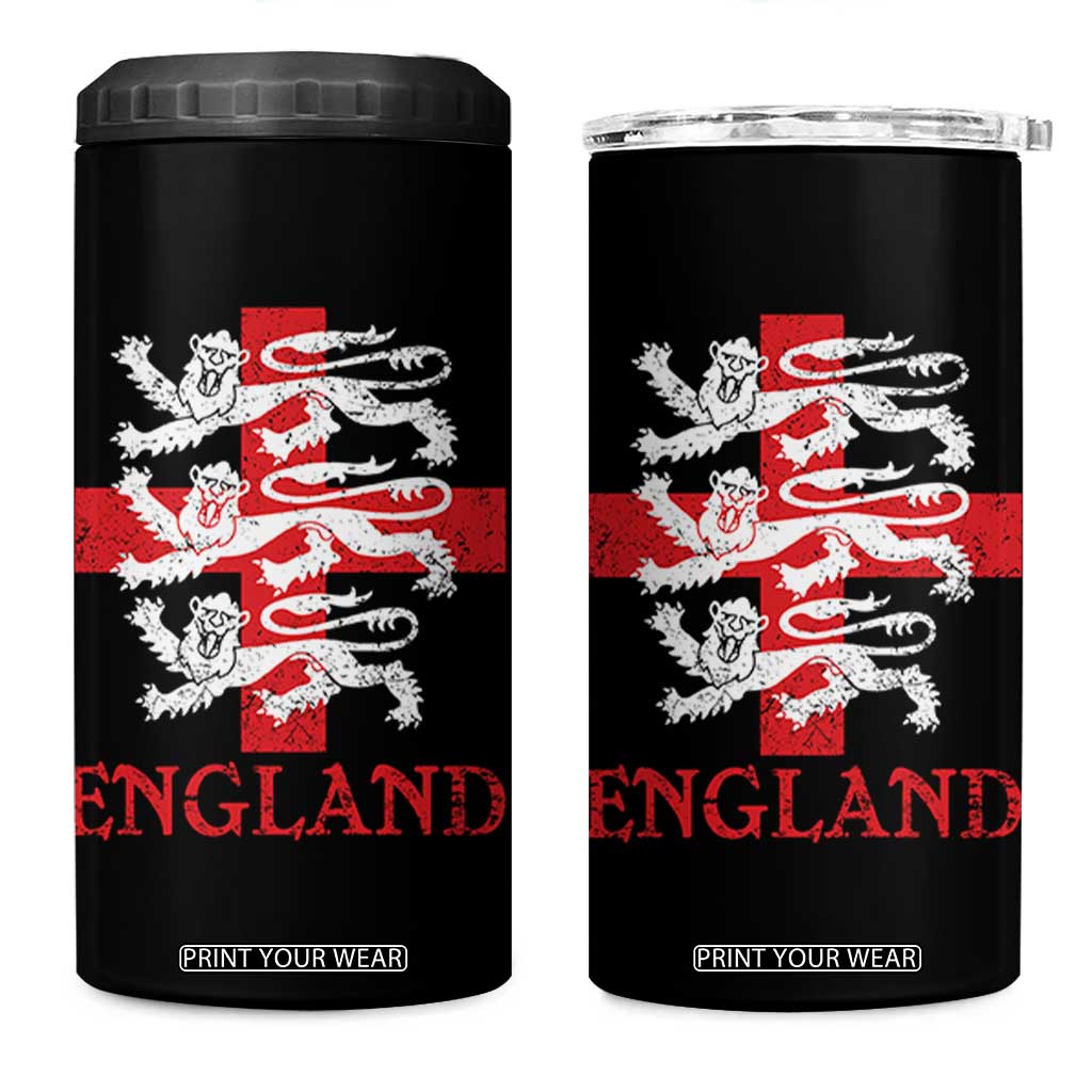 England Three Lions Symbol English Pride Souvenir 4 in 1 Can Cooler Tumbler