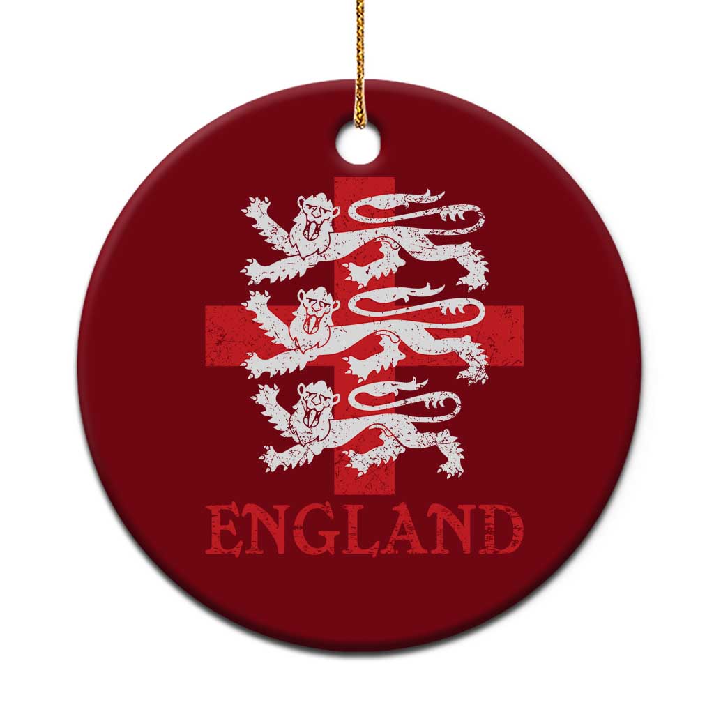 England Three Lions Symbol English Pride Souvenir Ceramic Ornament