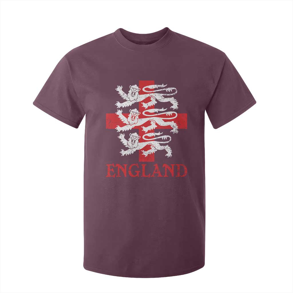 England Three Lions Symbol English Pride Souvenir T Shirt For Kid