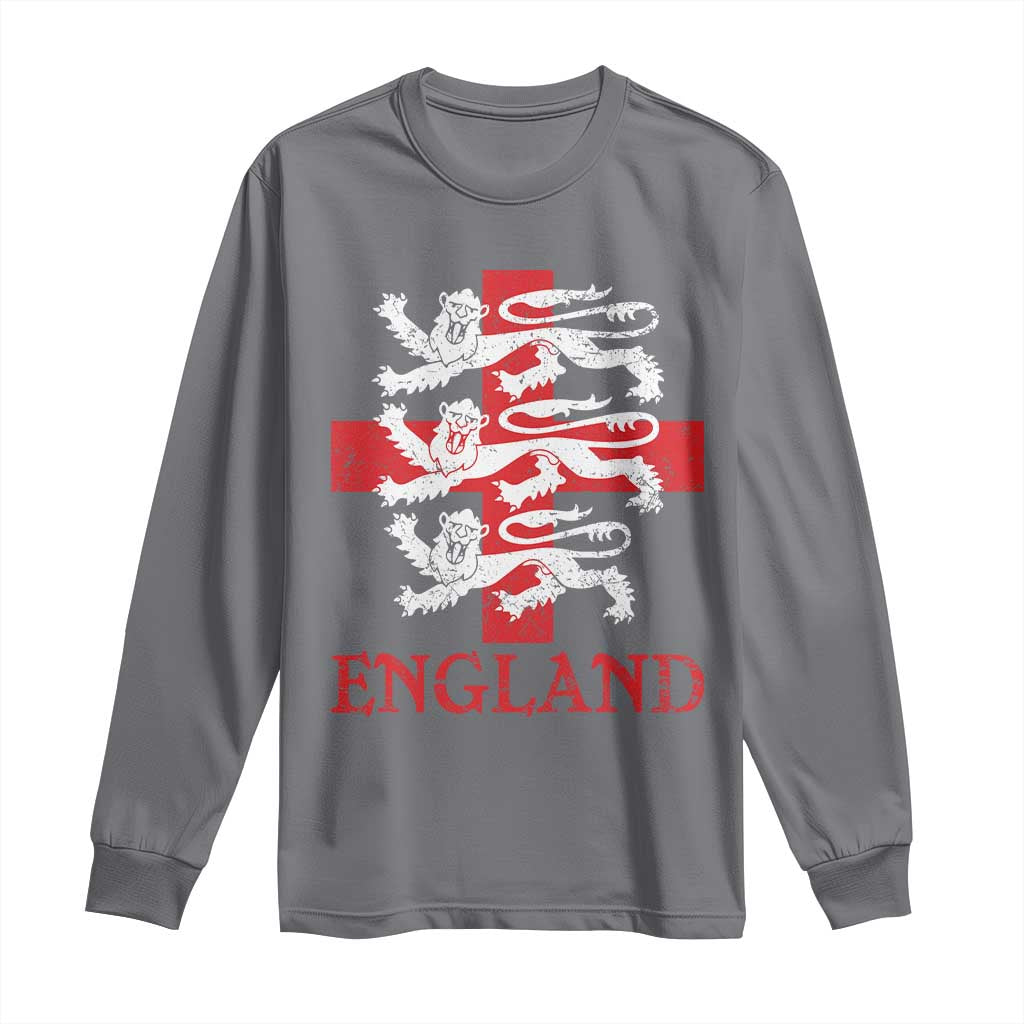 England Three Lions Symbol English Pride Souvenir Long Sleeve Shirt