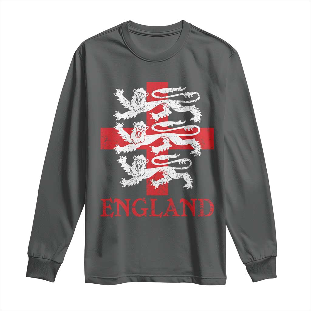 England Three Lions Symbol English Pride Souvenir Long Sleeve Shirt