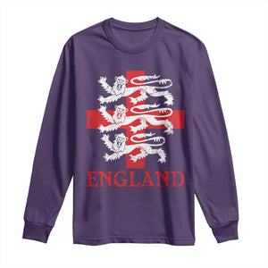 England Three Lions Symbol English Pride Souvenir Long Sleeve Shirt
