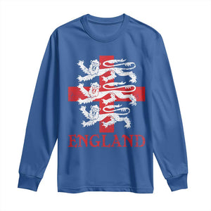 England Three Lions Symbol English Pride Souvenir Long Sleeve Shirt