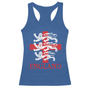 England Three Lions Symbol English Pride Souvenir Racerback Tank Top
